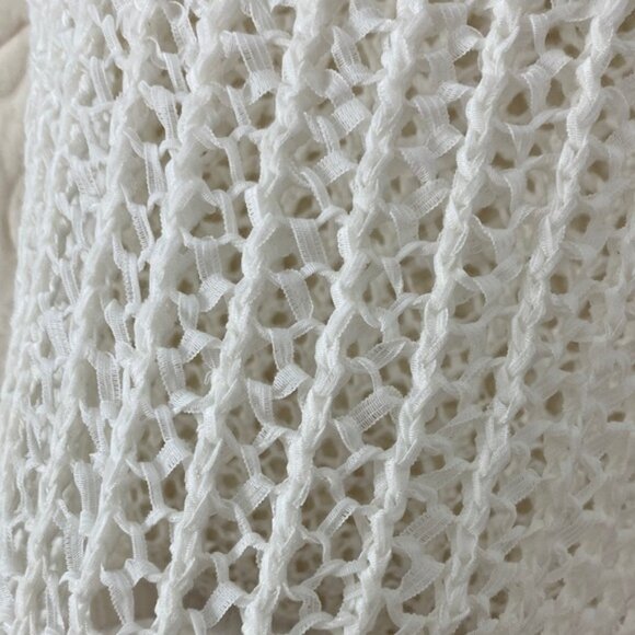Guess Open-Knit Sweater White Size XS - Picture 4 of 9